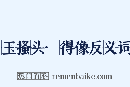 玉搔头·得像反义词是什么意思的图片